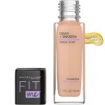 Maybelline Fit Me Dewy + Smooth Foundation Makeup, Nude Beige, 1 Count - Image 2
